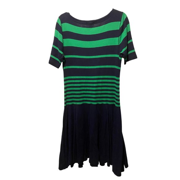 Lauren Ralph Lauren dropped waist stripped dress sz L - Picture 4 of 8